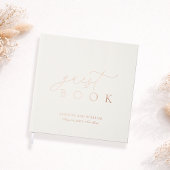 Minimalist Gold Foil Wedding Guest Book ゲストブック