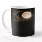 Minimalist Gold Moon & Constellation Black Mug コーヒーマグカップ