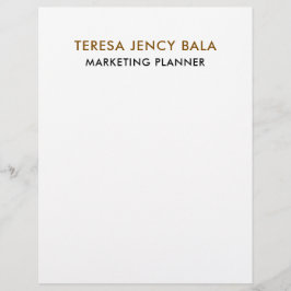 Minimalist Gold Professional Elegant letterhead レターヘッド