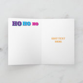 Minimalist Gold Star Christmas Tree Card シーズンカード (内部)