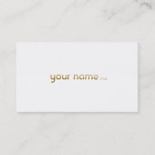 Minimalist Golden 2 名刺 (正面)