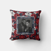 Minimalist Golden Anniversary Throw Pillow クッション (正面)