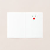 Minimalist golden foil Christmas 箔カード (内部)