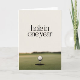 Minimalist Golf Birthday Card for men  カード