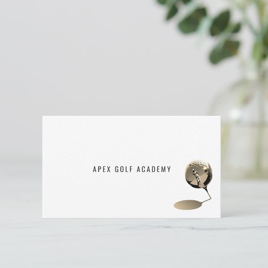 Minimalist Golf Coach Academy Sepia ver 名刺