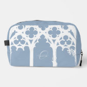 Minimalist Gothic Window Calligraphy Pale Blue ドップキット (正面)