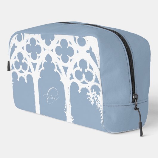 Minimalist Gothic Window Calligraphy Pale Blue ドップキット (右コーナー)