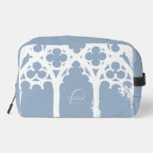 Minimalist Gothic Window Calligraphy Pale Blue ドップキット (裏面)