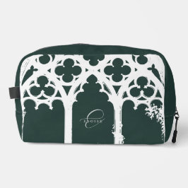 Minimalist Gothic Window Calligraphy Phthalo Green ドップキット