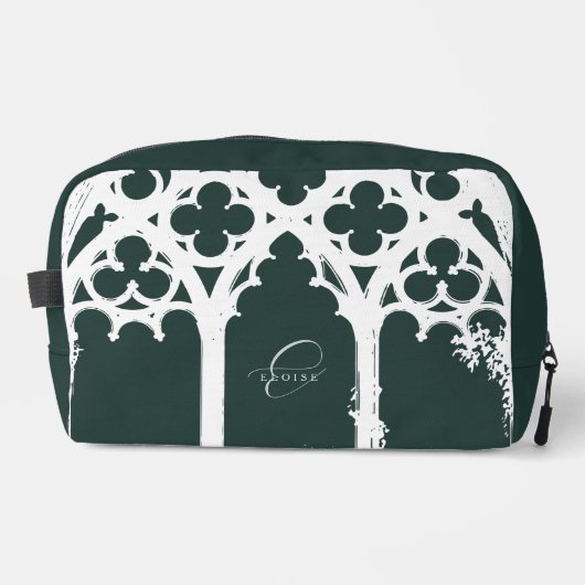 Minimalist Gothic Window Calligraphy Phthalo Green ドップキット (正面)