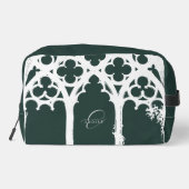 Minimalist Gothic Window Calligraphy Phthalo Green ドップキット (裏面)