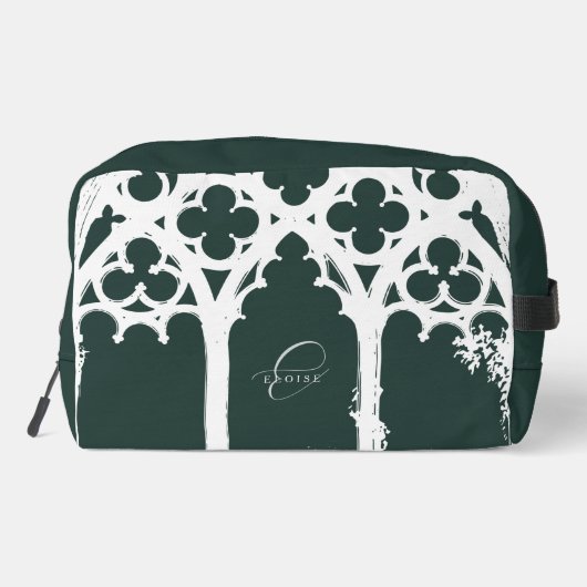 Minimalist Gothic Window Calligraphy Phthalo Green ドップキット (裏面)