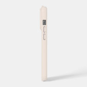 Minimalist Gourmet Chocolate Dipped Strawberry iPhoneケース (左側面)