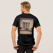 Minimalist Government Center Columns Bella+Canvas トライブレンドTシャツ (裏面全面)