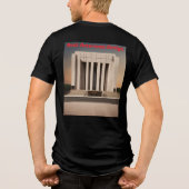 Minimalist Government Center Columns Bella+Canvas トライブレンドTシャツ (裏面)