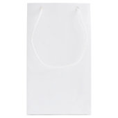 Minimalist Grad Cap Black & White Graduation スモールペーパーバッグ (裏面)