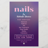 Minimalist gradient nail technician  チラシ (正面)