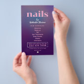 Minimalist gradient nail technician  チラシ (ハンドル)