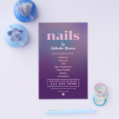 Minimalist gradient nail technician  チラシ (シングル)