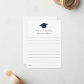 Minimalist Graduation Icon Advice ノートカード (正面/裏面インサイチュ)