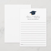 Minimalist Graduation Icon Advice ノートカード (正面/裏面)