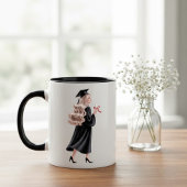 Minimalist Graduation Name School Year Design マグカップ