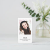 Minimalist Graduation Photo Style コーリングカード (スタンド正面)