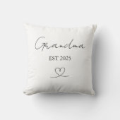 Minimalist Grandma EST Year | Custom Pillow クッション (正面)