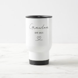 Minimalist Grandma EST Year | Custom Travel Mug トラベルマグ