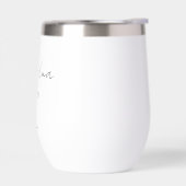 Minimalist Grandma EST Year Custom Wine Tumbler (左面)