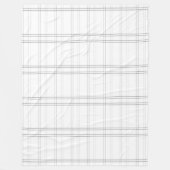  Minimalist Graph Paper Grid Pattern フリースブランケット (正面)