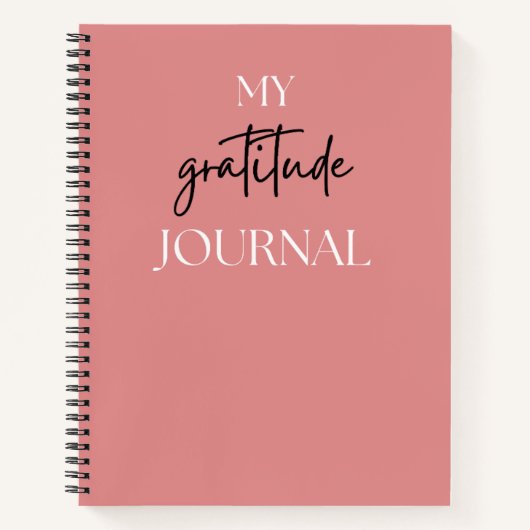 Minimalist Gratitude Journal | Daily Mindfulness & ノートブック (正面)