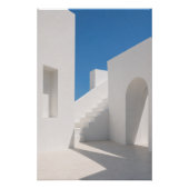 Minimalist Greek Architecture Wall Art Poster ポスター (正面)