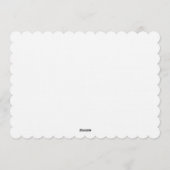 Minimalist Green Bows Blessing Christmas 招待状 (裏面)