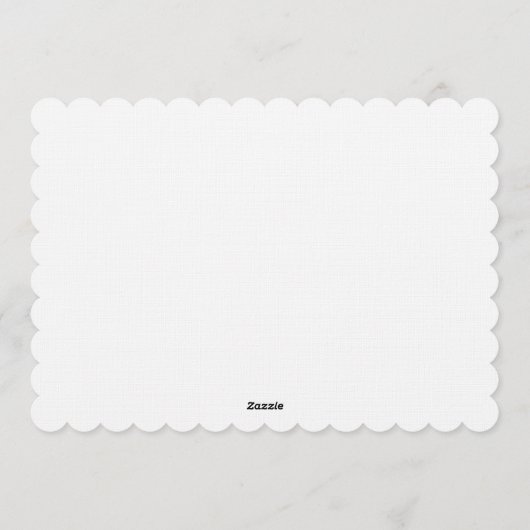 Minimalist Green Bows Blessing Christmas 招待状 (裏面)