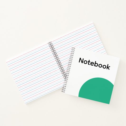 Minimalist Green Circle Notebook  ノートブック (内部)