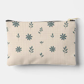 Minimalist Green Floral  アクセサリーポーチ (裏面)