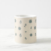 Minimalist Green Floral Classic Mug コーヒーマグカップ (中央)