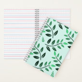 Minimalist Green Foliage Journal Botanical Nature ノートブック (内側)