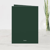 Minimalist Green & Gold Folded Christmas Card シーズンカード (裏面)
