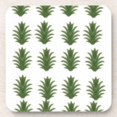 Minimalist Green Leaf Botanical Paper Plate コースター (正面)
