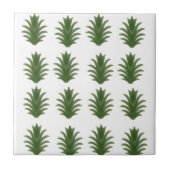 Minimalist Green Leaf Botanical Paper Plate タイル (正面)