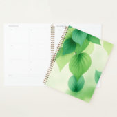 Minimalist Green Leaves Art – Botanical Print プランナー手帳 (ディスプレー)