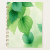 Minimalist Green Leaves Art – Botanical Print プランナー手帳 (正面)