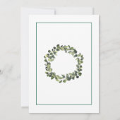 Minimalist|Green Peace on Earth Christmas Card 招待状 (裏面)