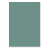 Minimalist Green Script Table Number Card テーブルナンバー (裏面)