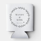 Minimalist Greenery ウェディング キャン クーラー | (裏面)