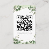 Minimalist Greenery Invitation Card エンクロージャーカード (裏面)