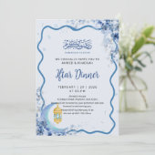 Minimalist Greenery Moon Ramadan Iftar Invitation 招待状 (スタンド正面)