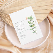 Minimalist Greenery Wedding Invitation 招待状